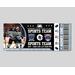 DIY Hockey Sports Game Event Ticket Stub Template