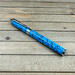 Blue turquoise and stainless steel nib fountain pen