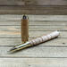 curly maple wood and gold rollerball pen