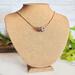 Leopard Glass Copper Fidget Necklace on Bust