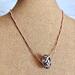 Leopard Glass Copper Fidget Necklace on Bust