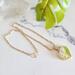 Phlox & Fern Gold-colored Sterling Silver Wire Wrapped Necklace