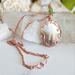 Mother of Pearl and Turquoise Copper Wire Wrapped Tree Necklace