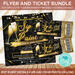 Editable Sip and Paint Ticket and Flyer Template | Paint Party Bundle