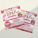 Editable Sip and Paint Flyer and Ticket Bundle | Party Event Template 
