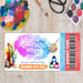 DIY Kids Paint and Sip Ticket | Kids Party Event Template