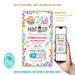 DIY Kids Sip and Paint Ticket and Flyer Bundle | Kids Event Template