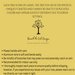 inforgraphic care instructions and notes yellow background