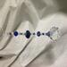 Handmade Blue & Clear Crystal Suncatcher with 40mm Prism – Sparkling Window Decoration