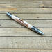 Rainbow trout on curly maple ballpoint pen