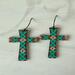 Southwest Aztec Cross Earrings
