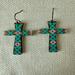Southwest Aztec Cross Earrings