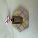 Hexagon Plaid Earrings with Bow