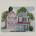 Historic Georgia homes featuring local city clock of Rome GA