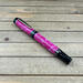 Bright Pink and chrome hardware rollerball pen