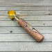 Gold plated figured maple wood coffee scoop