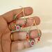 Fun, bright and fresh watermelon earrings, with seed beads in orange, red, green and teal. Gold plated French hook. 1 3/4" long by 1" wide.