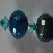 Glass and crystal bead pendant.
