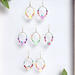 Fun and colorful fruit earrings:  lemon, strawberry, watermelon, grape, apple, kiwi and grapefruit. 1" x 1 3/4". Front & back look the same.