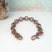 Hand Forged 10 gauge Solid Copper Wire Chain Link Bracelet