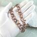 Hand Forged 10 gauge Solid Copper Wire Chain Link Bracelet