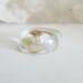Seashell Resin Pendant for Jewelry or Keychain Making Side View 1