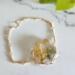 Moss Diamond Gold Colored Sterling Silver Bracelet