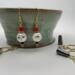 Round Bead Shape Face Drop Earrings Beautiful Eclectic Designs With Gold Tone Nickel Free Ear Wires Jewelry Accessories Whimsical Earrings