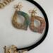 Boho Style Jewelry Set Handmade Patina Unique Artisan Design Statement Necklace Earring Set Birthday Gift Handcrafted Polymer Clay Pendant