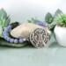 Lotus flower silver focal link