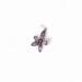 3 silver flower charms for bracelets or necklaces to be used by jewelry artists- handmade