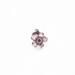 3 silver flower charms for bracelets or necklaces to be used by jewelry artists- handmade