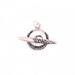 Silver toggle clasp handmade for jewelry artists and designers