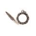 Silver toggle clasp handmade for jewelry artists and designers