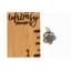 round silver flower charm