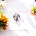 silver leaf charm