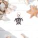 silver sea turtle charm