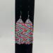 Beaded Fringe Statement Earrings Handmade Unique Design Red White Blue Colors Summer Festival Patriotic Fashion Jewelry Cascading Pattern