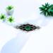 Victorian-looking silver component with malachite stone