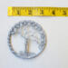 measures 3inch across as shown using a tape measure