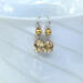 Citrine and gold cultured pearl earrings in sterling silver by MariesGems.