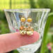 Citrine and gold cultured pearl earrings in sterling silver by MariesGems.