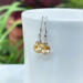 Citrine wire wrapped gemstone earrings in oxidized sterling silver by MariesGems.