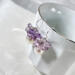 Amethyst cluster and freshwater cultured pearl earrings in sterling silver by MariesGems.