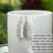 Hammered sterling silver teardrop dangle earrings by MariesGems.