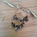 These are beautiful Dalmatian chips  made in to hoop earr