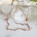 Delicate Carnelian Gemstone Copper Wire Wrapped Necklace