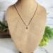 Delicate Carnelian Gemstone Copper Wire Wrapped Necklace on Bust