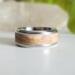 Sandstone Polymer Clay Glow in the Dark Stainless Steel Ring
