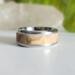 Sandstone Polymer Clay Glow in the Dark Stainless Steel Ring